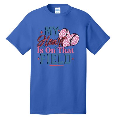 Baseball Mom Heartwarming Design For Proud Baseball Moms Funny Gift Tall T-Shirt