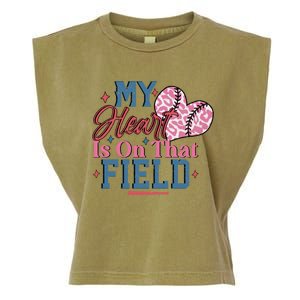 Baseball Mom Heartwarming Design For Proud Baseball Moms Funny Gift Garment-Dyed Women's Muscle Tee