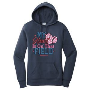 Baseball Mom Heartwarming Design For Proud Baseball Moms Funny Gift Women's Pullover Hoodie