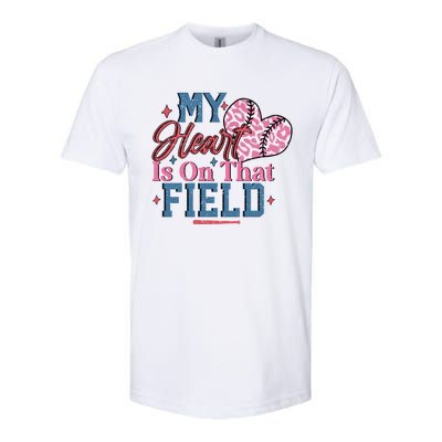 Baseball Mom Heartwarming Design For Proud Baseball Moms Funny Gift Softstyle CVC T-Shirt