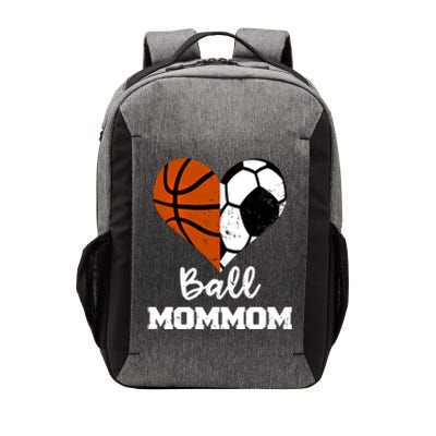 Ball Mommom Heart Funny Soccer Basketball Mom Mom Great Gift Vector Backpack