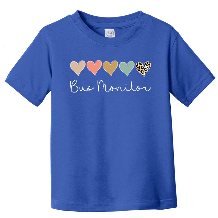 Bus Monitor Heart Bus Squad Valentine's Day Cool Gift Toddler T-Shirt