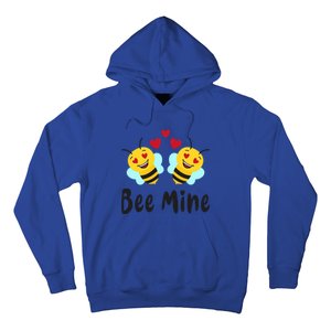 Bee Mine Honeybee Bee Pun Love Couple Valentine's Day Cool Gift Hoodie