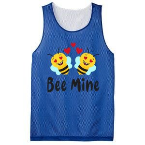 Bee Mine Honeybee Bee Pun Love Couple Valentine's Day Cool Gift Mesh Reversible Basketball Jersey Tank