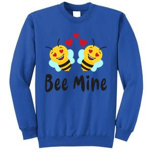 Bee Mine Honeybee Bee Pun Love Couple Valentine's Day Cool Gift Tall Sweatshirt