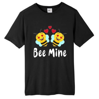 Bee Mine Honeybee Bee Pun Love Couple Valentine's Day Gift Tall Fusion ChromaSoft Performance T-Shirt