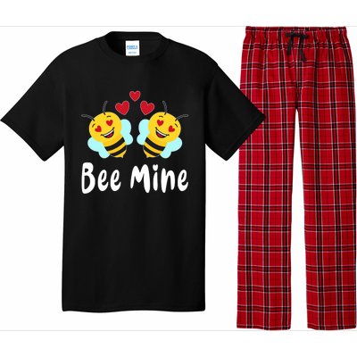 Bee Mine Honeybee Bee Pun Love Couple Valentine's Day Gift Pajama Set