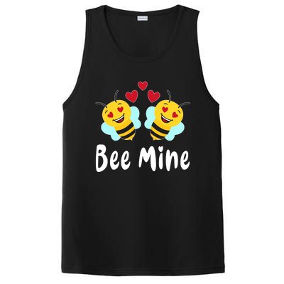 Bee Mine Honeybee Bee Pun Love Couple Valentine's Day Gift PosiCharge Competitor Tank