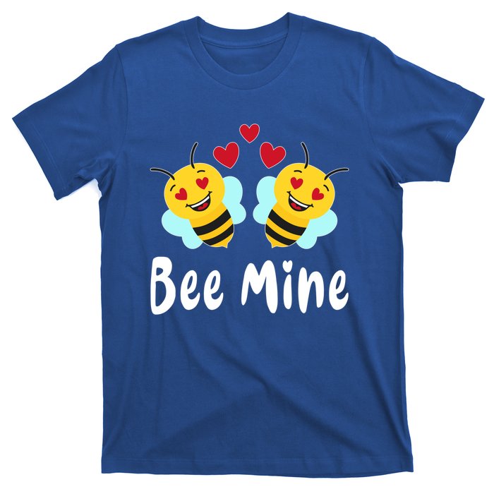 Bee Mine Honeybee Bee Pun Love Couple Valentine's Day Gift T-Shirt