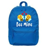 Bee Mine Honeybee Bee Pun Love Couple Valentine's Day Gift 16 in Basic Backpack