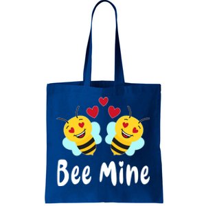 Bee Mine Honeybee Bee Pun Love Couple Valentine's Day Gift Tote Bag