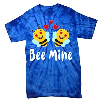 Bee Mine Honeybee Bee Pun Love Couple Valentine's Day Gift Tie-Dye T-Shirt