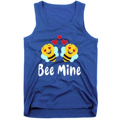 Bee Mine Honeybee Bee Pun Love Couple Valentine's Day Gift Tank Top