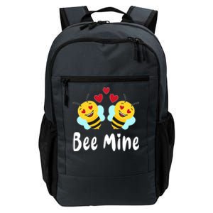 Bee Mine Honeybee Bee Pun Love Couple Valentine's Day Gift Daily Commute Backpack