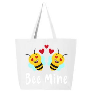 Bee Mine Honeybee Bee Pun Love Couple Valentine's Day Gift 25L Jumbo Tote