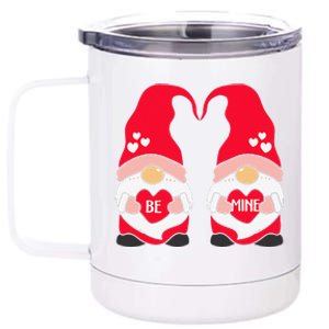 Be Mine Happy Valentines Day Gnomes Elves Love Anniversary Day 12 oz Stainless Steel Tumbler Cup