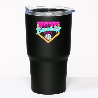 Baseball Mama Home Plate Ice Cream Drip With Sprinkles  Tumbler
