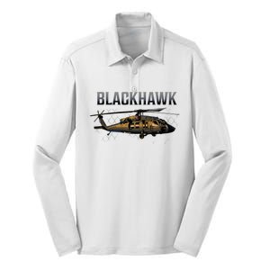 Blackhawk Military Helicopter Silk Touch Performance Long Sleeve Polo