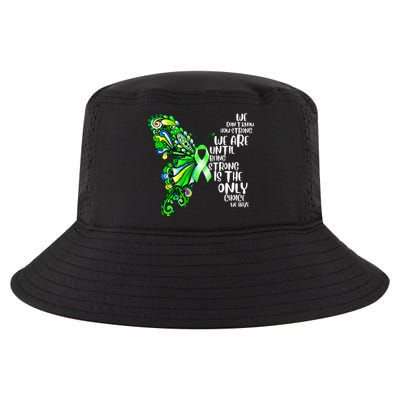 Butterfly Mental Health Green Ribbon Awareness Cool Comfort Performance Bucket Hat