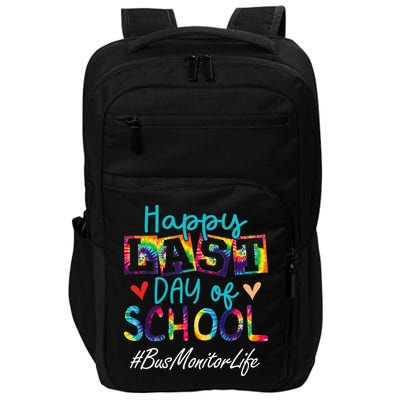 Bus Monitor Happy Last Day Of School Funny Graduation Impact Tech Backpack