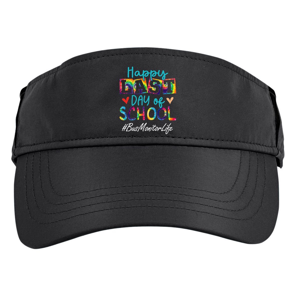 Bus Monitor Happy Last Day Of School Funny Graduation Adult Drive Performance Visor