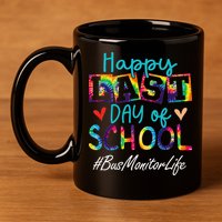Bus Monitor Happy Last Day Of School Funny Graduation 11oz C Handle Ceramic Mug
