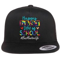 Bus Monitor Happy Last Day Of School Funny Graduation Flat Bill Trucker Hat