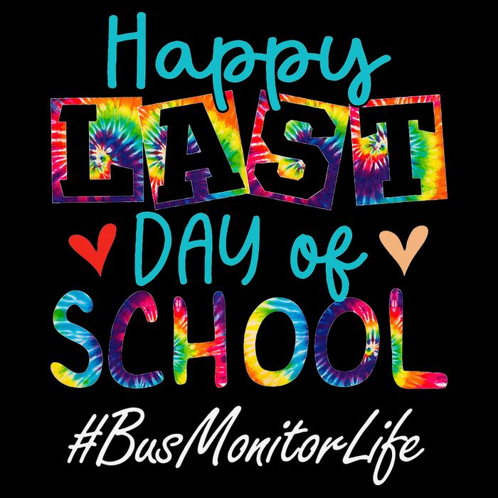 Bus Monitor Happy Last Day Of School Funny Graduation Polo
