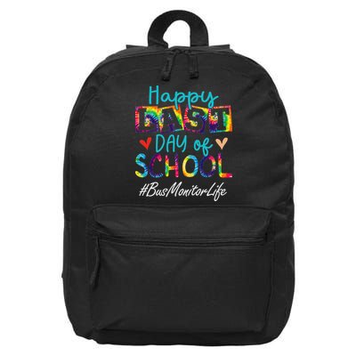 Bus Monitor Happy Last Day Of School Funny Graduation 16 in Basic Backpack