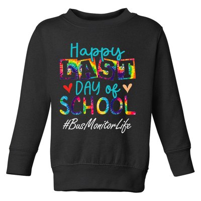Bus Monitor Happy Last Day Of School Funny Graduation Toddler Sweatshirt