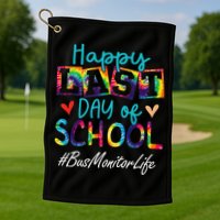 Bus Monitor Happy Last Day Of School Funny Graduation Golf Towel