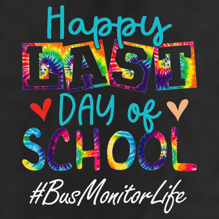 Bus Monitor Happy Last Day Of School Funny Graduation Golf Towel