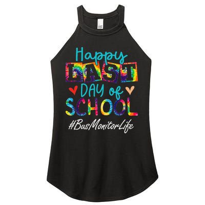 Bus Monitor Happy Last Day Of School Funny Graduation Women's Perfect Tri Rocker Tank