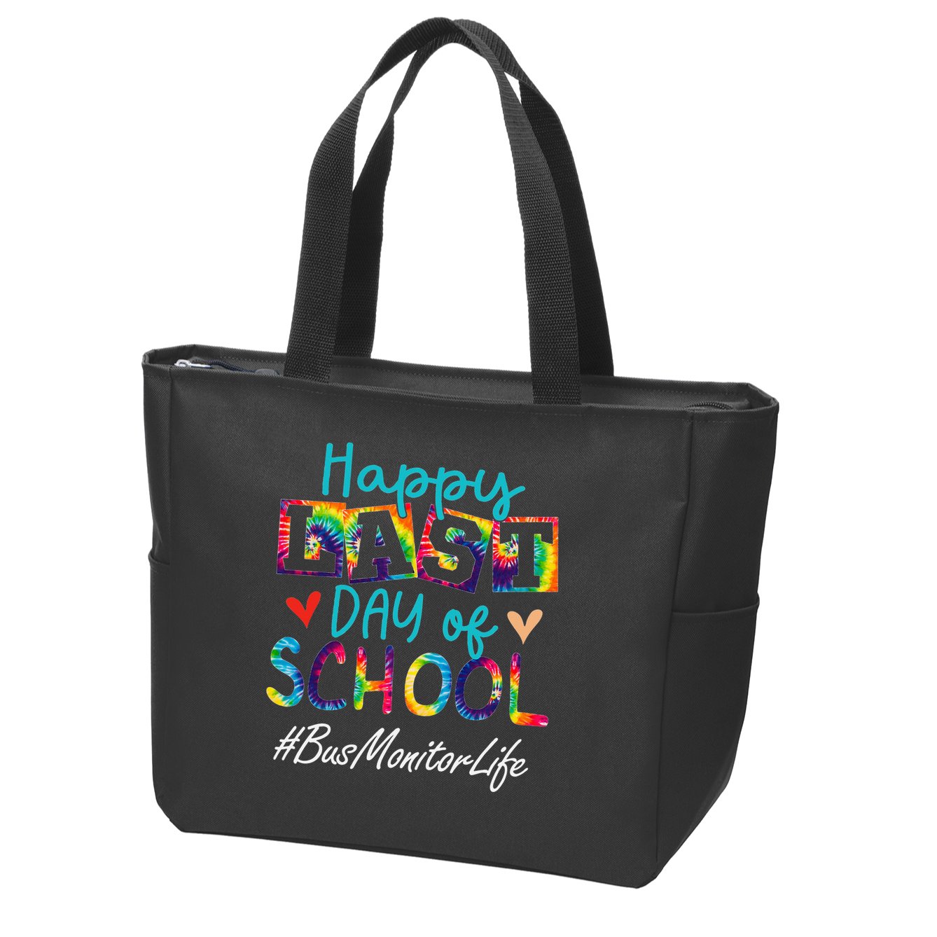 Bus Monitor Happy Last Day Of School Funny Graduation Zip Tote Bag