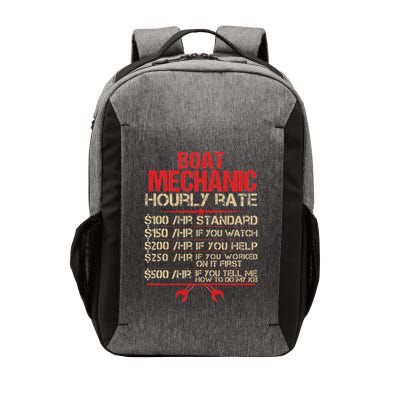 Boat Mechanic Hourly Rate Funny Boat Mechanic Saying Vector Backpack