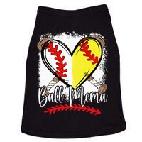 Ball Mema Heart Funny Softball Baseball Doggie Tank