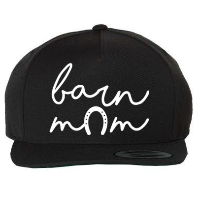 Barn Mom Horse Mama Equestrian Mother Horseback Riding Cool Gift Wool Snapback Cap