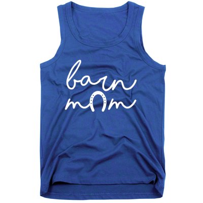 Barn Mom Horse Mama Equestrian Mother Horseback Riding Cool Gift Tank Top