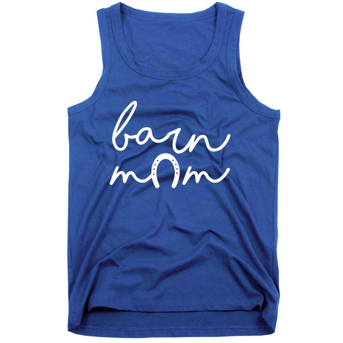 Barn Mom Horse Mama Equestrian Mother Horseback Riding Cool Gift Tank Top