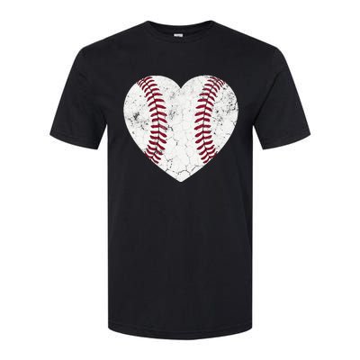 Baseball Mom Heart Baseball Softball Mom Mama Mothers Day Softstyle® CVC T-Shirt