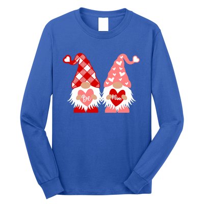 Be Mine Hearts Valentines Day Gnomes Gift Long Sleeve Shirt