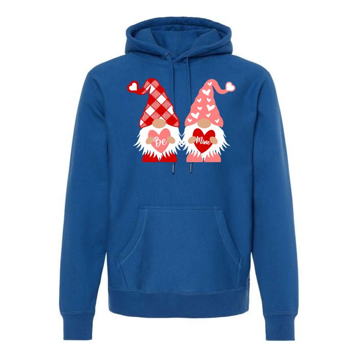 Be Mine Hearts Valentines Day Gnomes Gift Premium Hoodie