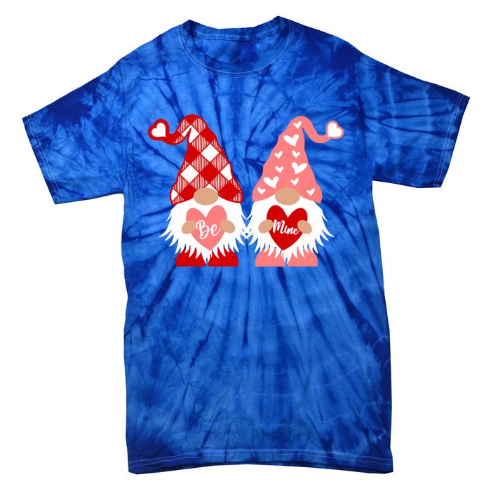 Be Mine Hearts Valentines Day Gnomes Gift Tie-Dye T-Shirt