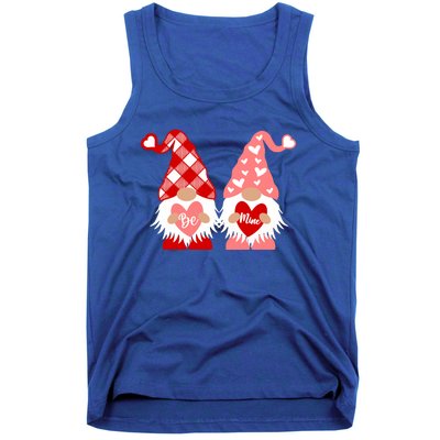 Be Mine Hearts Valentines Day Gnomes Gift Tank Top