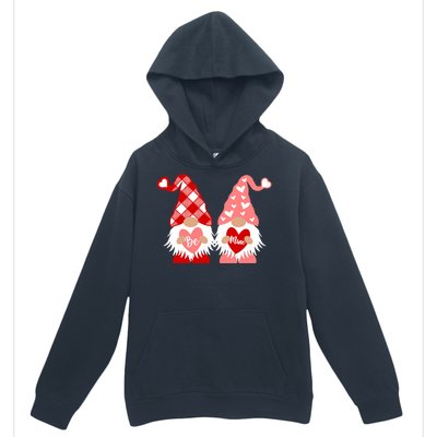 Be Mine Hearts Valentines Day Gnomes Gift Urban Pullover Hoodie