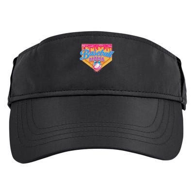 Baseball Mama Home Plate Ice Cream Dripping With Sprinkles Adult Drive Performance Visor