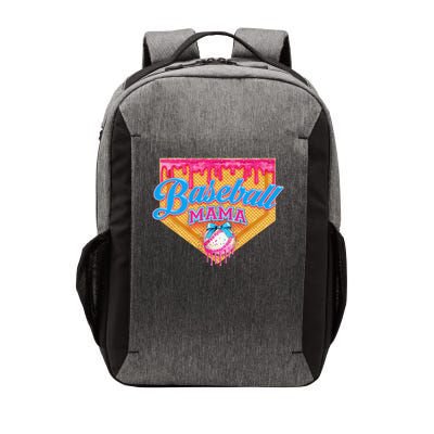 Baseball Mama Home Plate Ice Cream Dripping With Sprinkles Vector Backpack