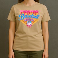 Baseball Mama Home Plate Ice Cream Dripping With Sprinkles T-Shirt
