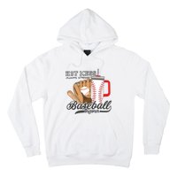 Baseball Mama Hot Mess Always Stressed Game Day Hoodie