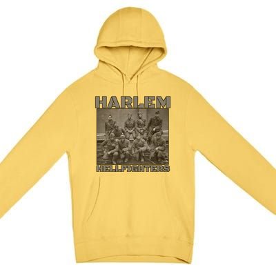 Black Military History Usa Black History Harlem Hellfighters Great Gift Premium Pullover Hoodie